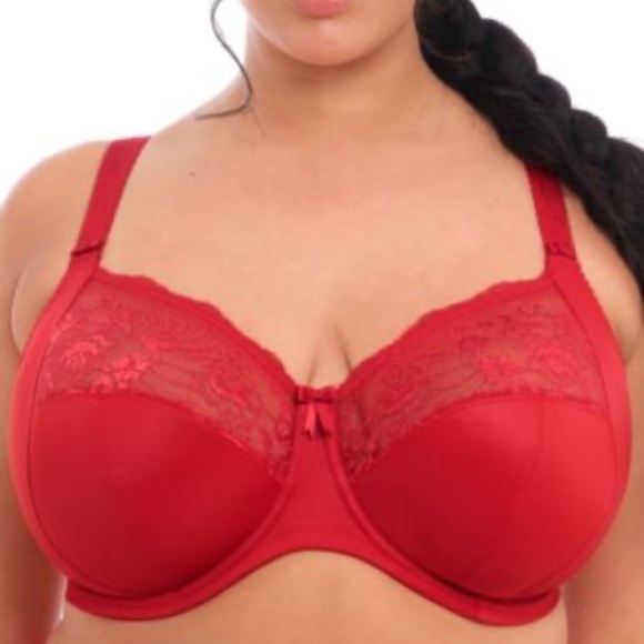 New! Elomi Full Figure Morgan Underwire Bra EL4111 Red 4279 - Picture 1 of 6